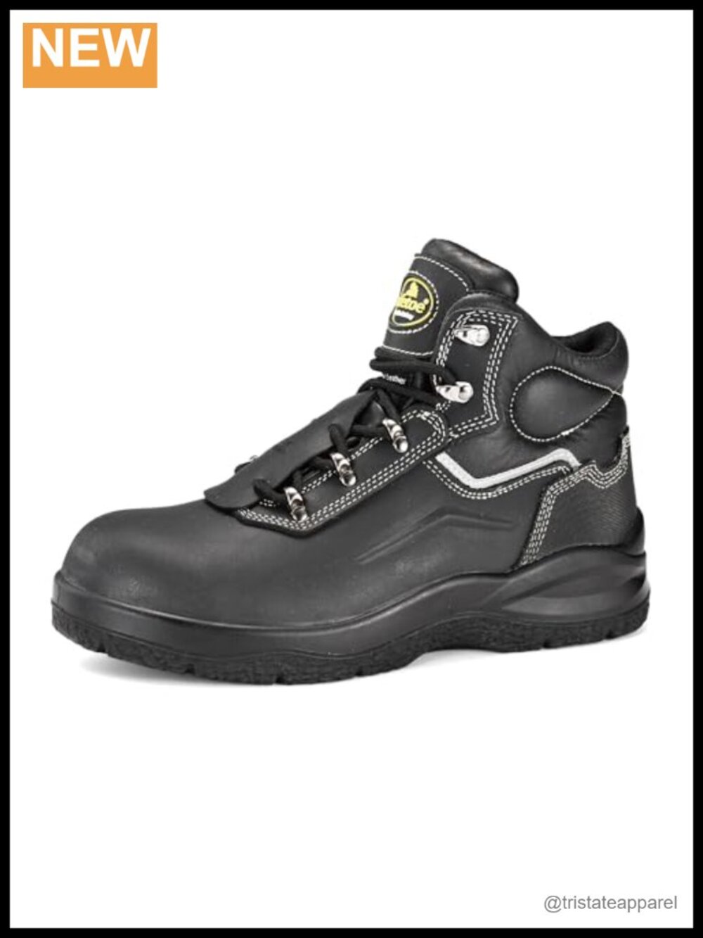 Cow Leather Work Boots Aramid Stitching Composite Toe Heat Resistant ASTM